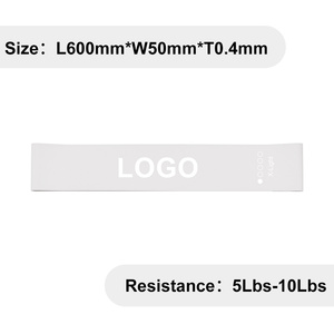 <b>Workout</b> Elastic <b>Bands</b> Set of 5, Resistance Exercise Loop <b>Bands</b> for Physical Therapy, Stretch & Home Fitness - Product Image 2