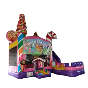 Inflatable bounce house candy house girl inflatable trampoline inflatable castle combination custom model
