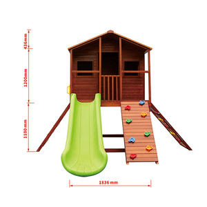 Hanlin Company Kids Christmas Maison en bois Équipement d'amusement extérieur un <span class=keywords><strong>parc</strong></span> de jeu amusant <span class=keywords><strong>et</strong></span> une maison de <span class=keywords><strong>jardin</strong></span> pour les enfants - Product Image 2