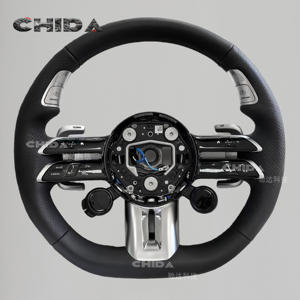 Le dernier volant en cuir en fibre de carbone convient à la Mercedess Benzs <span class=keywords><strong>AMG</strong></span> C E GLC GLE S CLS CLA GLA Classe G a Classe S - Product Image 1