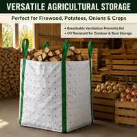 Conteneur Jumbo ventilé pour le stockage, le chargement, le transfert et la distribution logistique des produits céréaliens, des semences et des aliments pour animaux