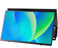 Moniteurs portables 15,6 pouces, écran LCD IPS, écran portable ultra-fin et léger, haut-parleur intégré, moniteur d'écran pour Windows et Mac