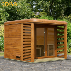 Cabina de Sauna Tradicional para Exteriores, Sauna de Madera para 4-6 Personas, Sauna Moderna para Exteriores, Fabricante de Fábrica - Product Image 1