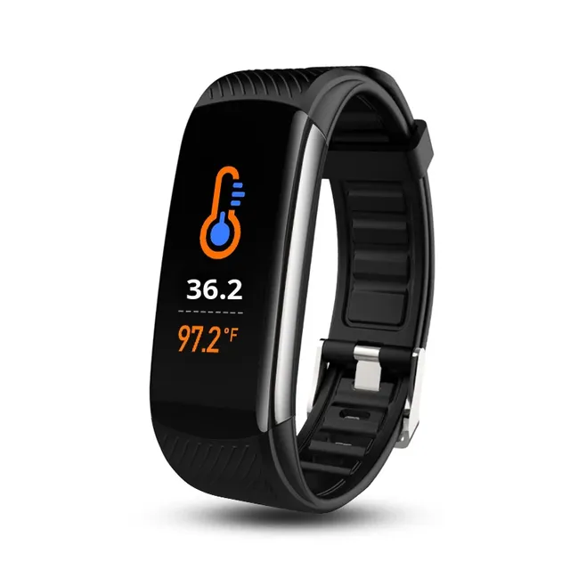 Huaqiangbei Black Technology C6T Smart Bracelet TFT Screen Sport Style Life Waterproof Silicone Band Blood Pressure Health