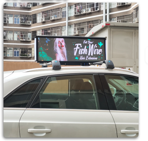 Affichage LED pour toit de taxi, étanche, haute luminosité, couleur pleine, prend en charge l'image, la vidéo, le texte, installation facile - Product Image 1