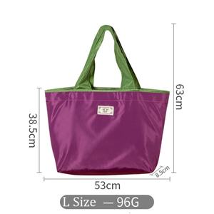 Sacs d'épicerie pliables écologiques de haute qualité pour supermarché, sacs de courses portables enroulables, promotion fournisseur - Product Image 2