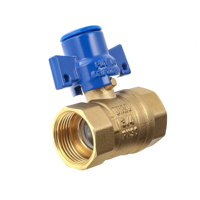 Compteur d'eau potable de 1/2 à 2 pouces SABER CW617 avec vanne en laiton à verrouillage