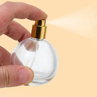 Flacon de parfum en verre de luxe vide à col serti 30ml 50ml 100ml avec atomiseur pressurisé et pompe pulvérisatrice
