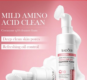 SADOER Mousse Nettoyante à la Coenzyme Q10, Mousse Nettoyante Douce aux <span class=keywords><strong>Double</strong></span> Acides Aminés, <span class=keywords><strong>Nettoyage</strong></span> en Profondeur, Contrôle du Sébum & Éclat de la <span class=keywords><strong>Peau</strong></span> - Product Image 2