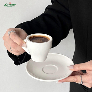 ชุดแก้วกาแฟเอสเพรสโซเซรามิกพร้อมจานรองและช้อน รับทำโลโก้ตามสั่ง สำหรับร้านกาแฟ ร้านอาหาร ขายส่ง - Product Image 6
