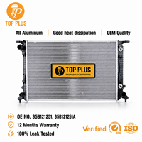 Radiador de Refrigeración de Motor de Aluminio Premium para Mercedes-Benz Clase C W205 OE A0995003203 A0995003603 Tanque de Agua TOP PLUS