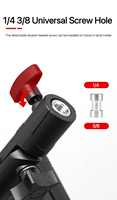 Support de réflecteur de photographie 5/8 "support de support de lumière en métal robuste pour diffuseur de toile de fond Photo Video Studio