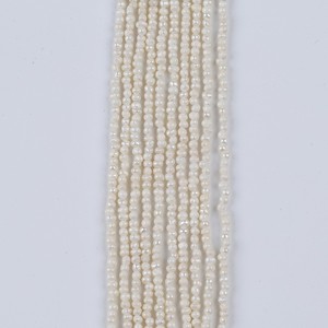 Promotion sur les perles d'eau douce Keshi blanches de 2-3 mm pour collier DIY, bracelet, perles en vrac, petites perles, vente en gros à bas prix - Product Image 3