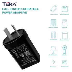<span class=keywords><strong>Chargeur</strong></span> mural 5W 5V1A 1xUSB certifié SAA RCM avec protection contre les surtensions, les surintensités et les courts-circuits pour caméra, système de sécurité domestique, montre connectée - Product Image 6