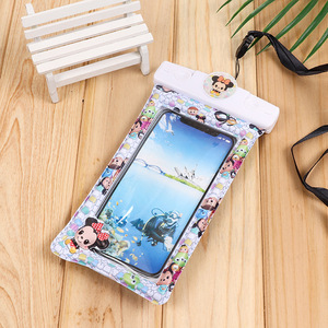 Bolsa impermeable universal para teléfono móvil, bolsa impermeable de dibujos animados