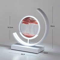 Lampe de Table Sablier 3D Moderne Dynamique, Rotation à 360°, Très Vendue, Décoration Intérieure