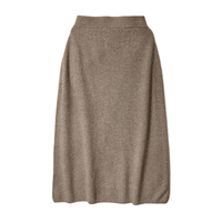 Jupe trapèze en cachemire 100% tricoté pour femme, motif côtelé, taille unique, personnalisable, 12gg