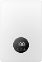 Chauffe-eau électrique sans réservoir au design moderne avec écran LED, boîtier en plastique, chauffage rapide, pour camping-car, voiture, maison, cuisine, garage