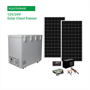 Congélateur coffre double porte ouverte 200L BCD-220 à deux compartiments, double température, avec éclairage intérieur et porte coulissante en verre, COMPRESSEUR haute efficacité - Product Image 4