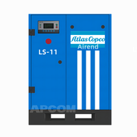 Compresseur d'air industriel à vis électrique rotatif 220V 11KW 15HP