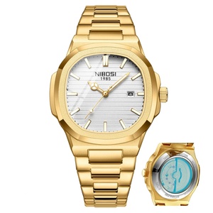 Men Automatic Brand Watch Luminous Hand Date <b>Clock</b> Steel Waterproof NIBOSI 2619 - Product Image 1
