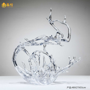 Duyên dáng theo kiểu nhựa trong suốt Thủ công mỹ nghệ trang trí nghệ thuật trang trí <span class=keywords><strong>Epoxy</strong></span> nhựa trong suốt với chảy hình dạng - Product Image 4