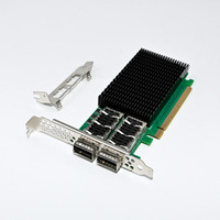 Adaptador de Red Inteligente MELLANOX X-4 PCIe X16 con Doble Puerto Óptico de 100G y 10Gbps para Servidor, PC, Mini Ordenador, Ethernet/WiFi Inalámbrico