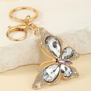 Colgante Brillante para Bolso o Coche, de Aleación de Zinc, con Cristal Grande, Mariposa Colorida y Corazón, Llavero, Pequeño Colgante, Adorno, Accesorio - Product Image 6