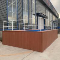 Moderner Outdoor-Swim-Spa-Pool für Erwachsene mit Holzschale, Fiberglas-Holz-Aufstellpool