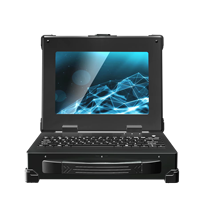 Placa base de 3,5 pulgadas con 10,1 pulgadas TFT LED I5/I7 CPU IP65 Notebook resistente con teclado de 82 teclas 2 * controladores de DVD Disco duro SSD
