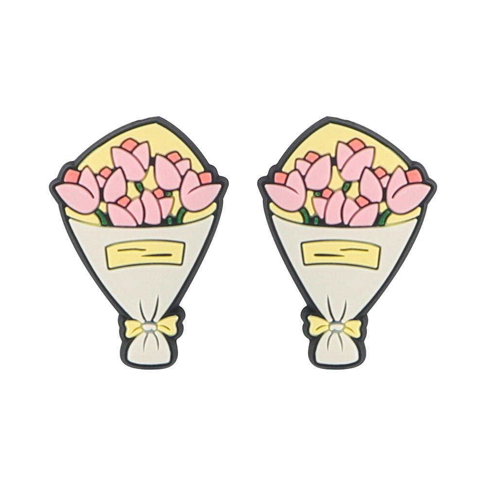 SA220ลูกปัดสีชมพูช่อดอกทิวลิป