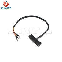 Lampu Rem LED Mini 12V Lensa Asap Rumah Lampu Hitam 11 Chip LED Tahan Air Tahan Guncangan Universal Sepeda Motor ATV Off Road