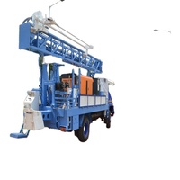 Foreuse rotative PDTHR-200 d'occasion montée sur camion pour puits d'eau, profondeur max. 200m, haute performance diesel, Égypte, Inde, avec chaîne, courroie et crochet