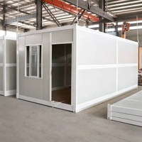 Maisons conteneurs modulaires préfabriquées de luxe, style moderne, démontables, portables, 10 pieds, 20 pieds, 40 pieds, en kit plat