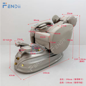 Luxus-Pediküre-Massagesessel mit Shiatsu-Rückenmassage und Whirlpool-Fuß-Spa-Becken - Product Image 6