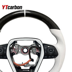 Accessoires de voiture personnalisés YTcarbon, volant en fibre de carbone LED pour RAV4 Camry 8ème génération Corolla Hatchback <span class=keywords><strong>Cross</strong></span> Avalon Venza Crown - Product Image 5