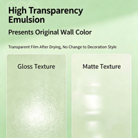 Revêtement protecteur transparent en acrylique pour murs intérieurs et extérieurs, anti-UV, imperméable, revêtement liquide pour murs en pierre véritable