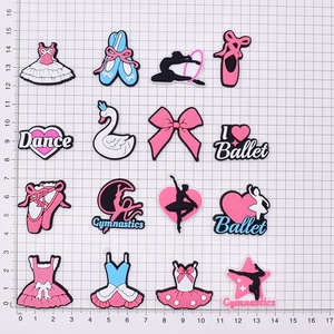 Xb Groothandel Custom Cartoon Pvc Dansschoen Bedels <span class=keywords><strong>Ballet</strong></span> Girly Bedels Zwaan Gymnastiek Verstopping Charme Decoratie Accessoires Gesp - Product Image 4