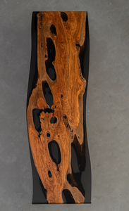 Grande <span class=keywords><strong>planche</strong></span> en bois d'olivier italien et résine, idéale pour les tables à manger et l'usage domestique - Acompte - Product Image 4