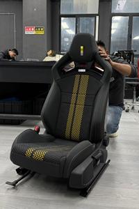 Sièges baquet de course YlC universels inclinables noirs, style nouveau <span class=keywords><strong>design</strong></span>, pour côté gauche et droit, sièges de voiture modifiés - Product Image 6