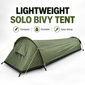 <b>Lightweight</b> Single Person Camping Tent Portable <b>Sleeping</b> <b>Bag</b> Shelter Aluminum Pole Outdoor Travel Tent - Product Image 1
