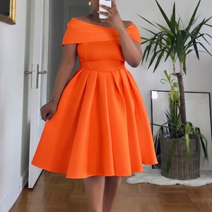 Vestido de Fiesta Plisado Maxi de Verano para Mujer D622, con Hombros Descubiertos, Sexy, de Cintura Alta, Corte A, Efecto Ilusión, para Oficina y Eventos Formales - Product Image 4