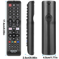Télécommande universelle HUAYU RM-L1618 pour téléviseur Samsung avec 44 boutons avec fonctions NETFLIX et Www