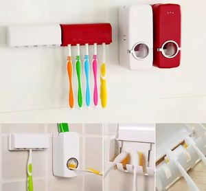 Support mural en plastique pour salle de bain avec distributeur – Offre spéciale : Kits de brosses à dents - Product Image 3