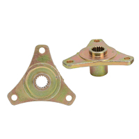 2Pcs 17T Spline moyeu d'essieu arrière en alliage d'acier pour Quad Bike ATV Go Kart 50cc 110cc