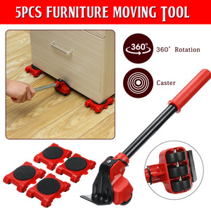 Juego de Herramientas para Mover Muebles, 4 Rodillos + 1 Barra con Ruedas, Elevador de Muebles Resistente para Levantar Muebles - Product Image 3