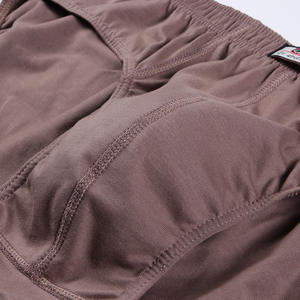 Celana Dalam Warna Solid Bersirkulasi Busana Sederhana Katun Pakaian Dalam Olahraga Pria - Product Image 4