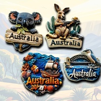 Aimant de réfrigérateur en résine d'impression d'image de pays de photo en gros Aimant de réfrigérateur 3D Souvenir touristique Aimants en résine de réfrigérateur