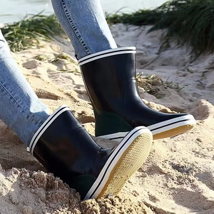 Stivali da pioggia in gomma leggera personalizzabili impermeabili per acqua e acqua mercato agricoltura pesca guading autunno Anti-scivoloso - Product Image 4