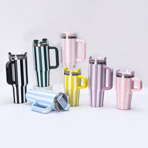 Vaso Térmico Portátil de Acero Inoxidable de 40oz, Apto <span class=keywords><strong>para</strong></span> Alimentos, con Asa y Pajita, <span class=keywords><strong>para</strong></span> Café - Product Image 6